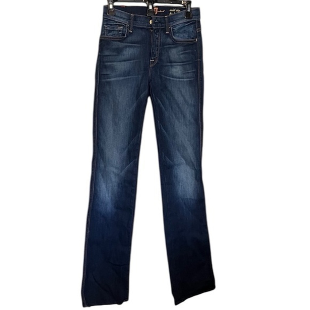 7 For All Mankind Indigo Midrise Bootcut Jeans, Long, Tall